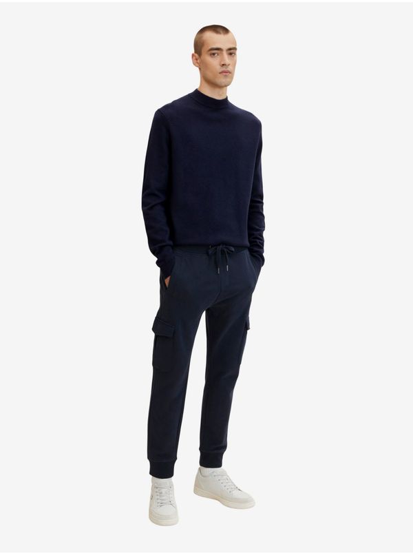 Tom Tailor Dark Blue Men's Sweatpants with Tom Tailor Pockets - Men's