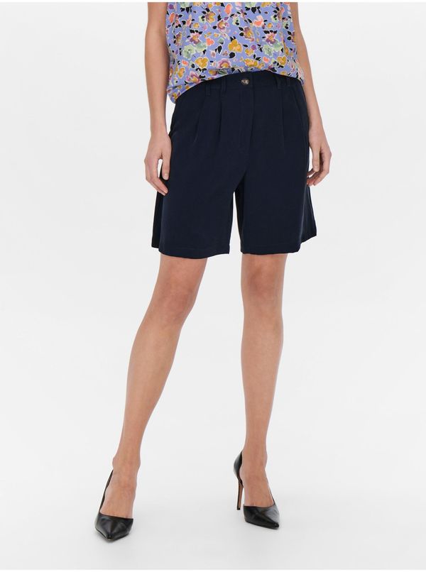 JDY Dark blue wide shorts JDY Tomika - Women