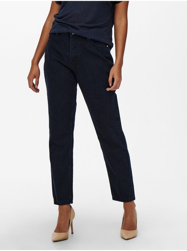 Only Dark blue women mom jeans ONLY Jagger - Women