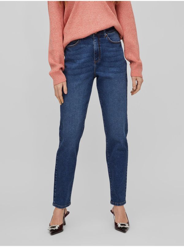 Vila Dark Blue Women Mom Jeans VILA Naomi - Women