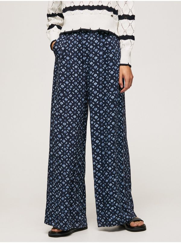 Pepe Jeans Dark Blue Women Patterned Culottes Pants Pepe Jeans - Women