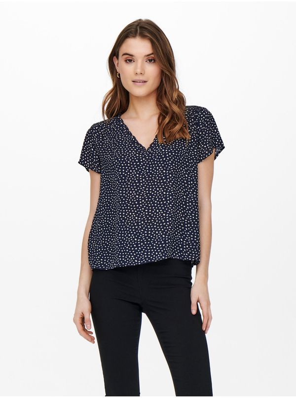 Only Dark blue women's blouse ONLY Sonja - Ladies