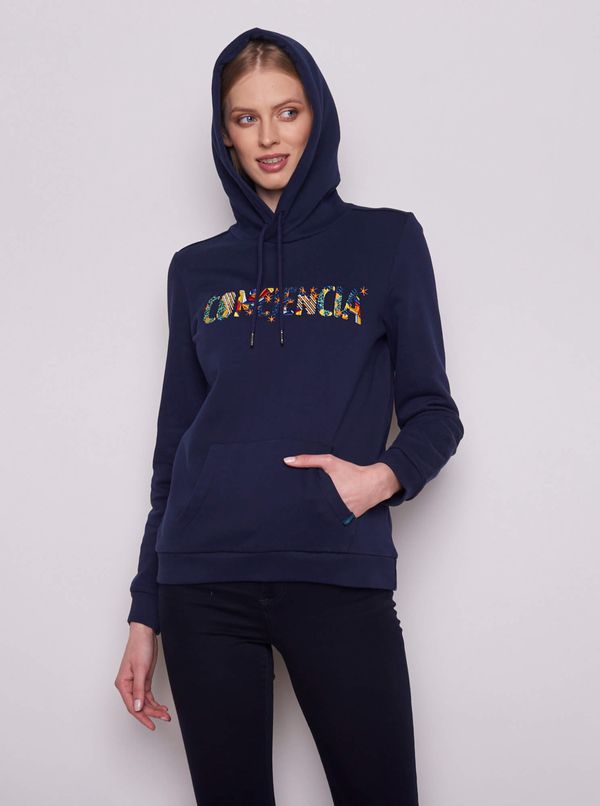 Tranquillo Dark blue Womens Hoodie Tranquillo - Women