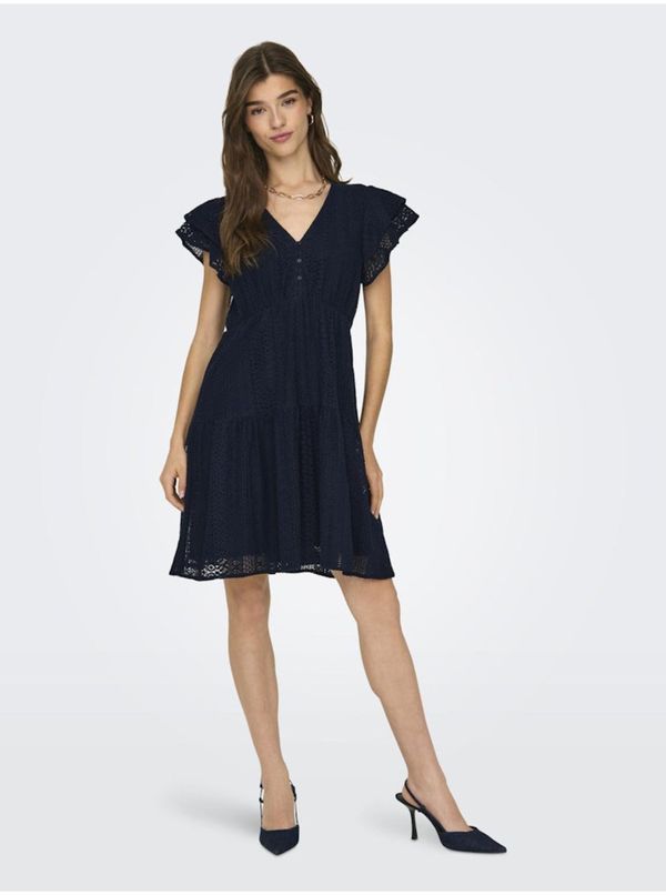 Only Dark blue women's lace dress ONLY Helena - Women