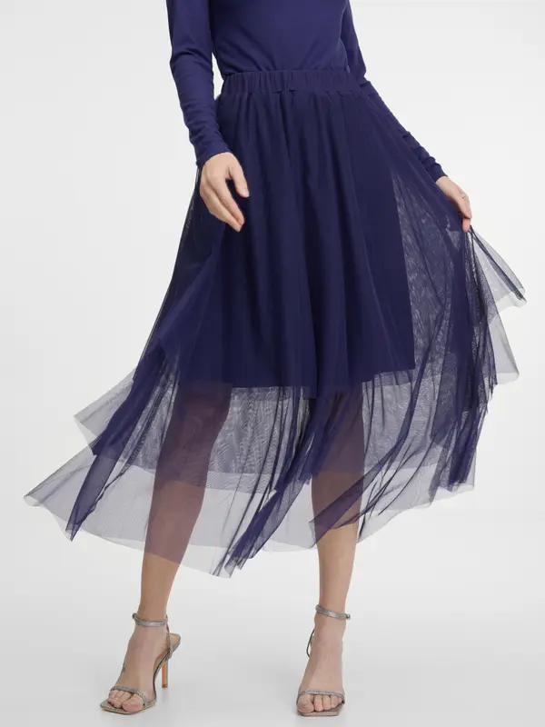 Orsay Dark Blue Women's Midi Skirt ORSAY - Women's