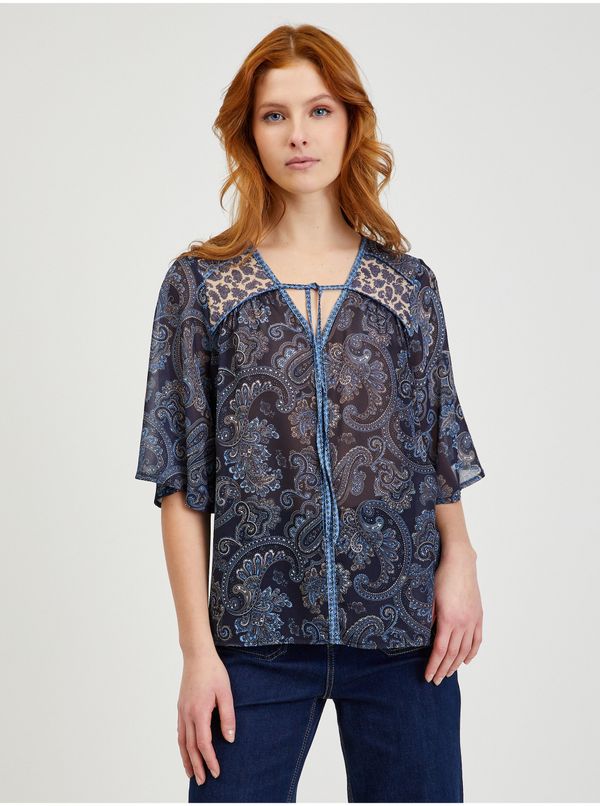 Orsay Dark blue Women's Patterned Blouse ORSAY - Women