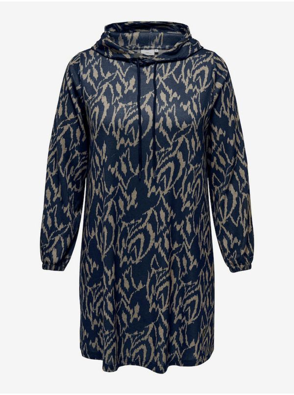 Only Dark blue women's patterned dress ONLY CARMAKOMA Alba - Women
