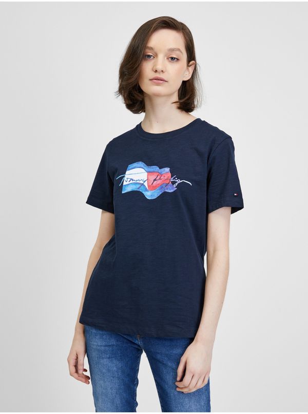 Tommy Hilfiger Dark blue women's T-shirt Tommy Hilfiger - Women