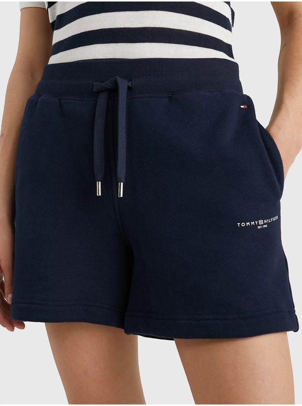 Tommy Hilfiger Dark blue women's tracksuit shorts Tommy Hilfiger 1985 - Women