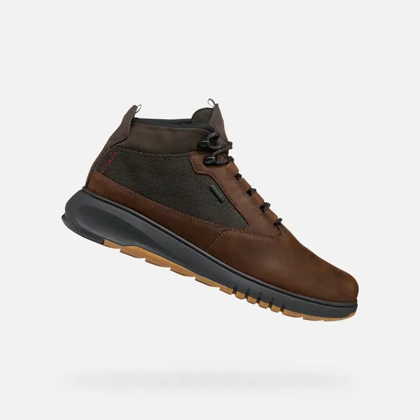 GEOX Dark Brown Men's Ankle Boots Geox Aerantis 4X4 ABX - Mens