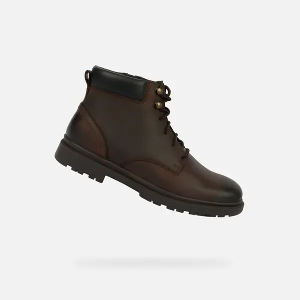 GEOX Dark Brown Men's Ankle Boots Geox Andalo - Mens