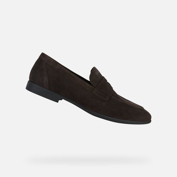GEOX Dark brown men's moccasins Geox Sapienza - Men's