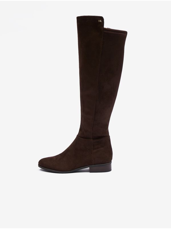 Michael Kors Dark brown women's boots in suede finish Michael Kors Bromley - Women's