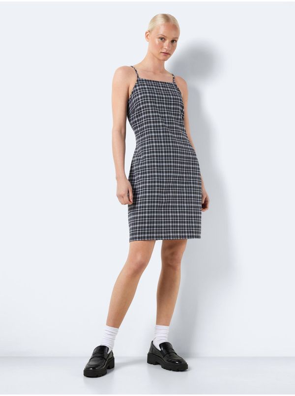 Noisy May Dark gray ladies plaid dress Noisy May Erik - Ladies