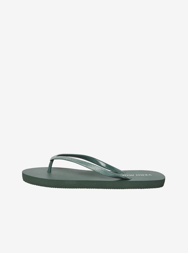 Vero Moda Dark green flip-flops VERO MODA Siw - Women