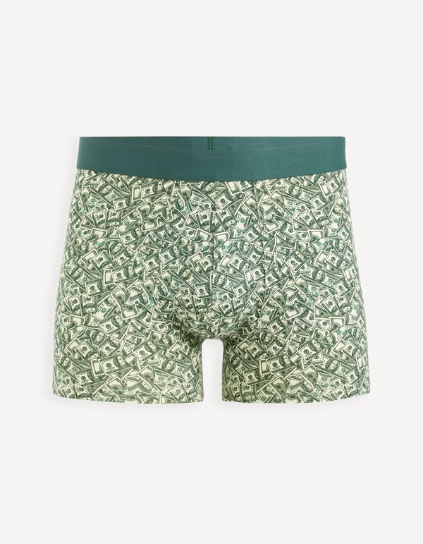 Celio Dark green men's patterned boxers Celio Gibobank