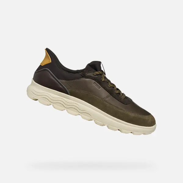 GEOX Dark green men's sneakers Geox Spherica Plus - Men's