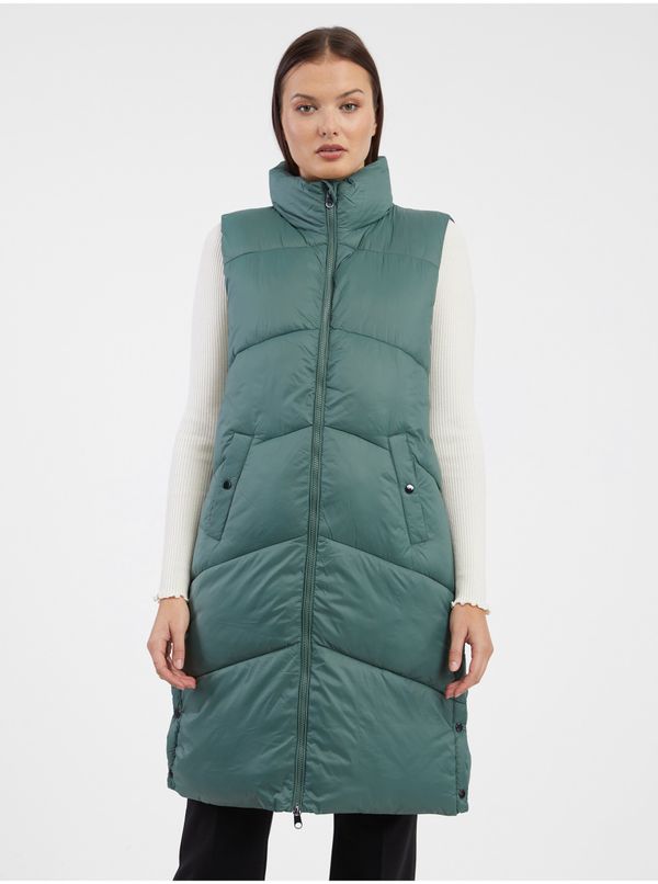 Vero Moda Dark green women's long vest VERO MODA Uppsala - Women