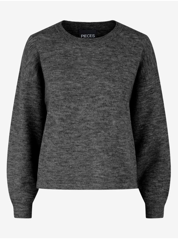 Pieces Dark Grey Sweater Pieces Cindy - Women