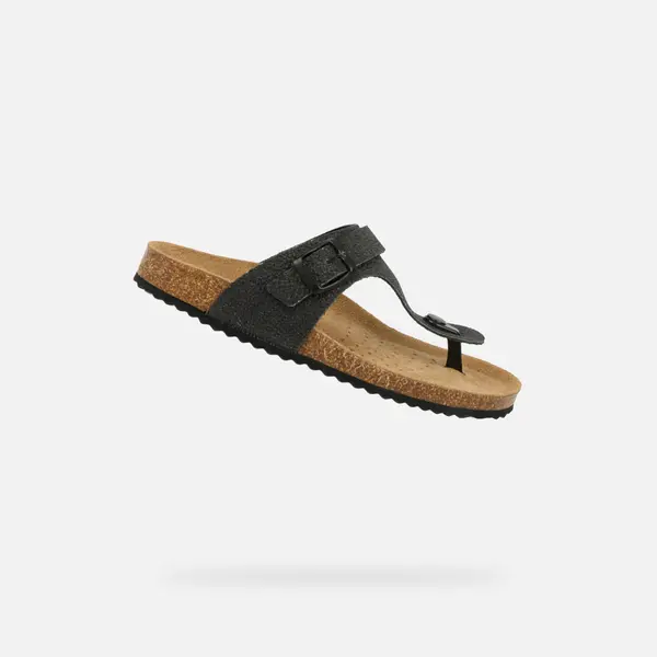 GEOX Dark Grey Women's Slippers Geox Brionia - Women's