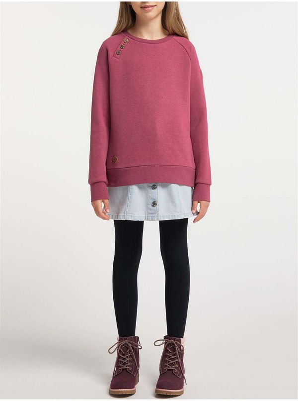 Ragwear Dark pink girly sweatshirt Ragwear Darinka - Girls