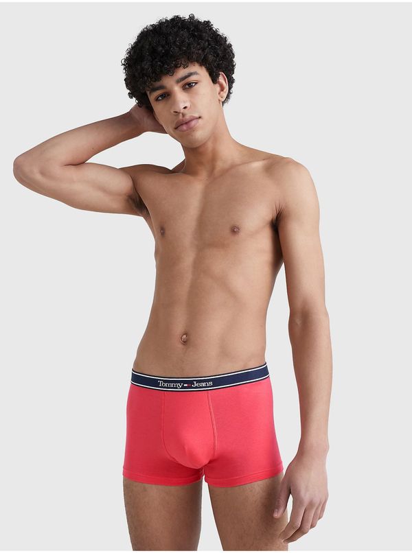 Tommy Hilfiger Dark Pink Men Boxers Tommy Hilfiger Essential Trunk - Men