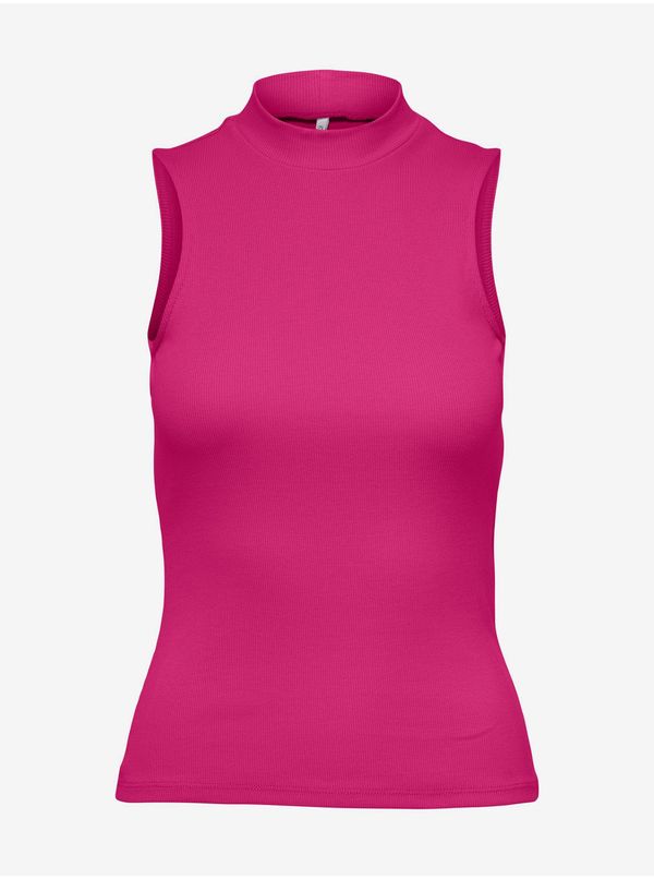 Only Dark pink womens basic top ONLY Nessa - Women