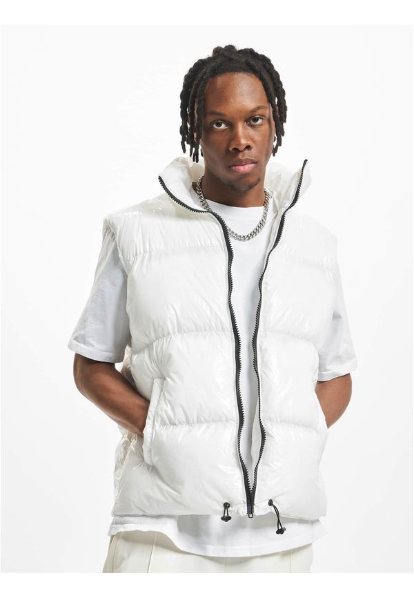 DEF DEF Shiny Puffer Vest White