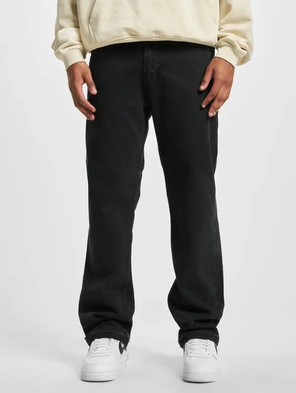DEF DEF Straight Loose Fit Denim črne barve