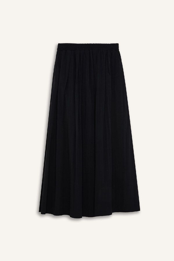 DEFACTO DEFACTO A Cut Normal Waist Basic Straight Flared Maxi Skirt