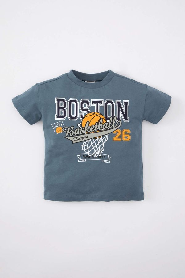 DEFACTO DEFACTO Baby Boy Crew Neck Sports Printed T-Shirt