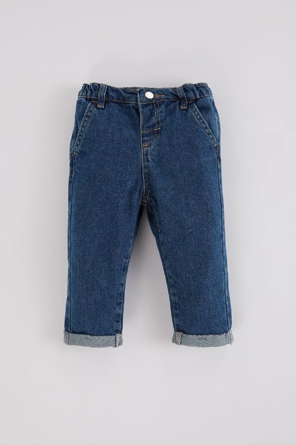 DEFACTO DEFACTO Baby Boy Elastic Waist Double Leg Jean Trousers