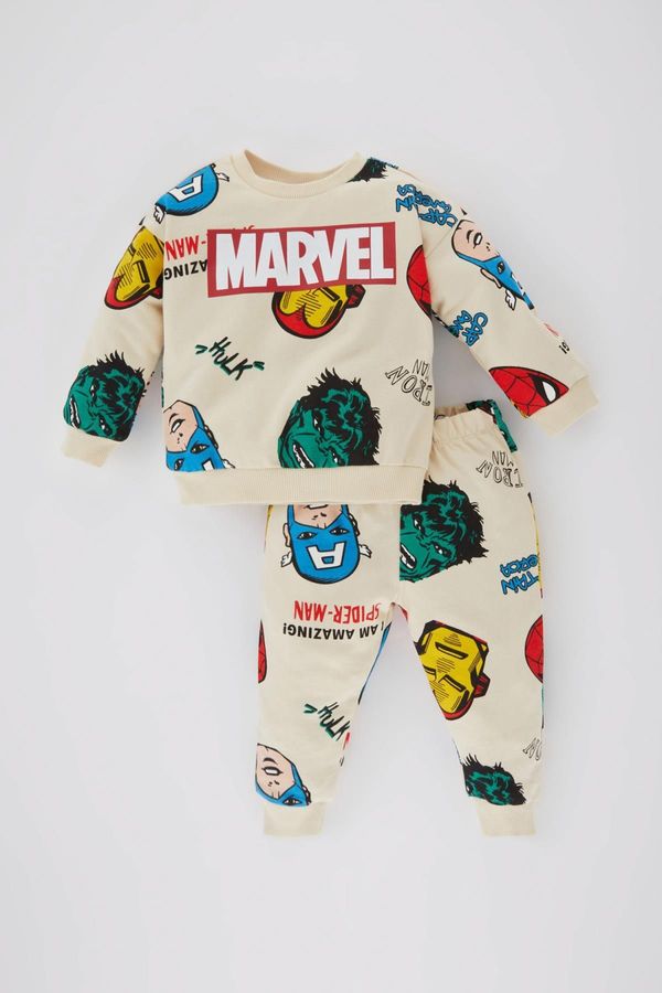 DEFACTO DEFACTO Baby Boy Marvel Comic Sweatshirt Sweatpants 2-Set