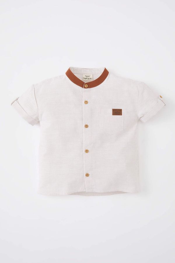 DEFACTO DEFACTO Baby Boy Poplin Short Sleeve Shirt