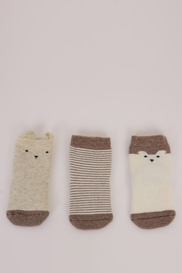 DEFACTO DEFACTO Baby Boy Seamless 3-Pack Cotton Long Socks