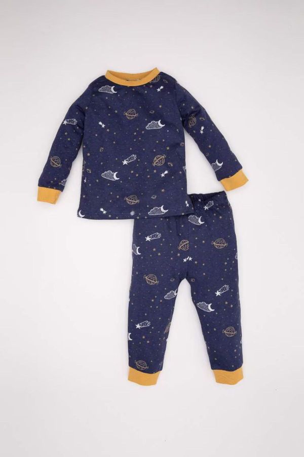 DEFACTO DEFACTO Baby Boy Star Patterned Long Sleeve Cotton Pajama Set