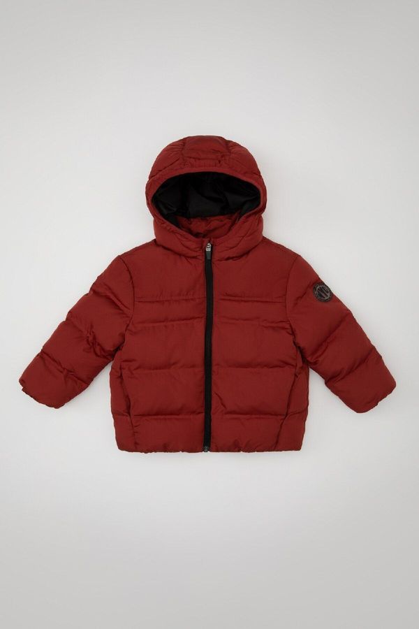 DEFACTO DEFACTO Baby Boy Water Repellent Fabric Hooded Puffer Jacket