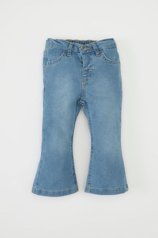 DEFACTO DEFACTO Baby Girl Elastic Banded Flared Jean Pants