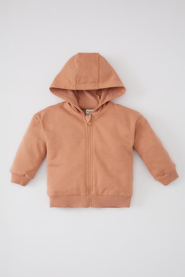 DEFACTO DEFACTO Baby Girl Hooded Thin Basic Cardigan