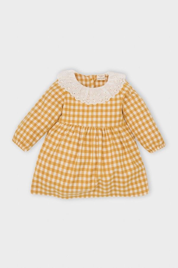 DEFACTO DEFACTO Baby Girl Long Sleeve Flannel Dress