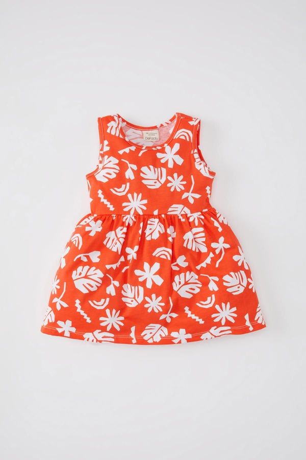 DEFACTO DEFACTO Baby Girl Patterned Sleeveless Dress