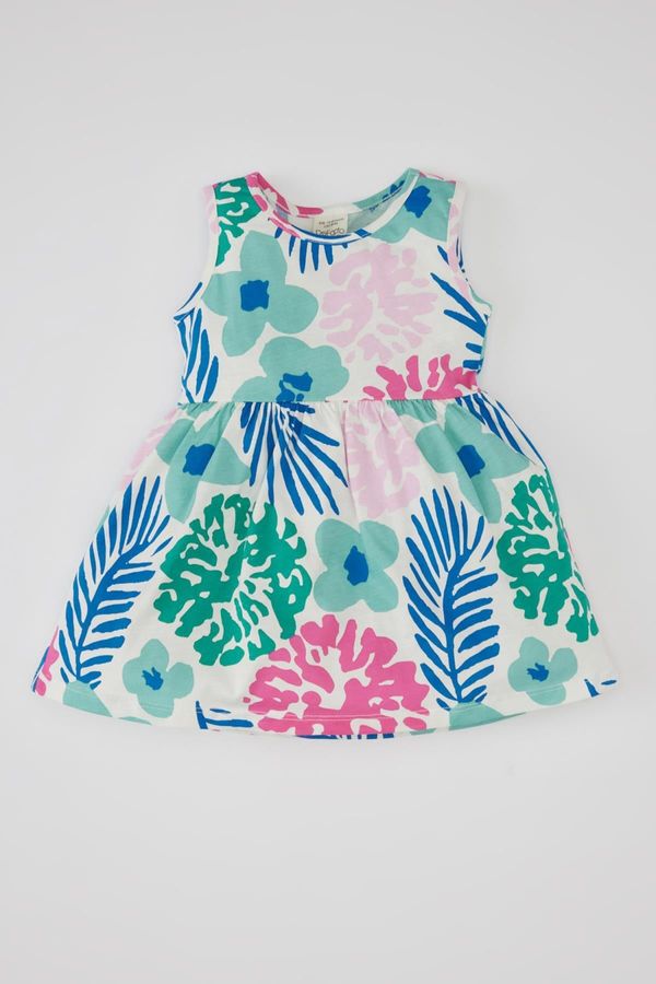 DEFACTO DEFACTO Baby Girl Patterned Sleeveless Dress