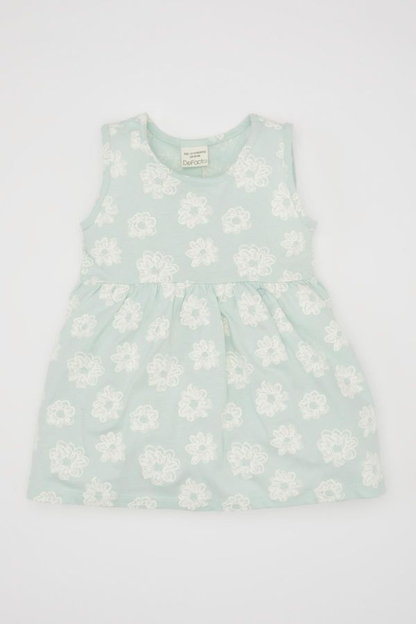 DEFACTO DEFACTO Baby Girl Patterned Sleeveless Dress