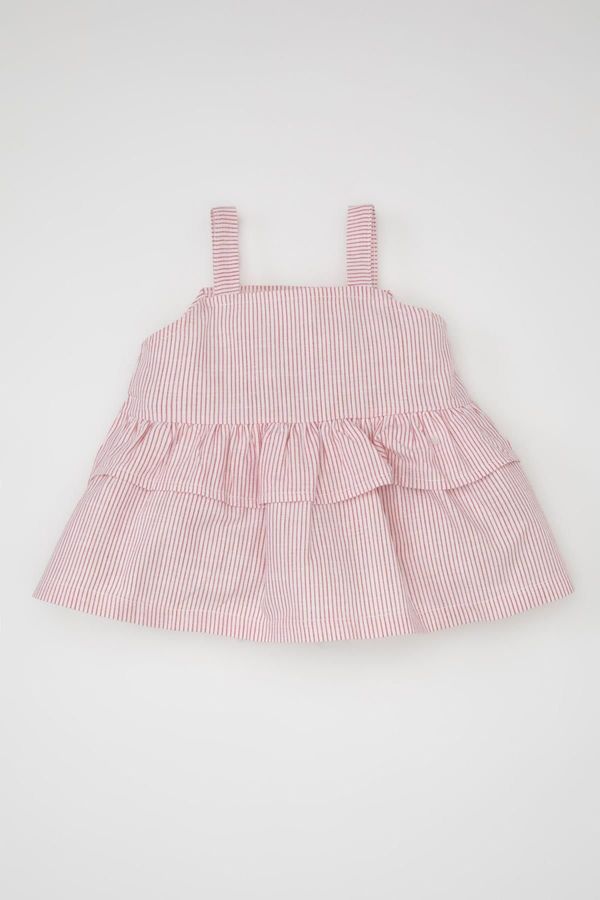 DEFACTO DEFACTO Baby Girl Strappy Linen Look Blouse