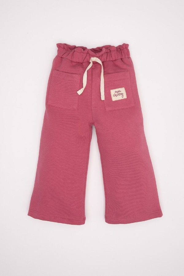 DEFACTO DEFACTO Baby Girl Woven Label Pocket Sweatpants