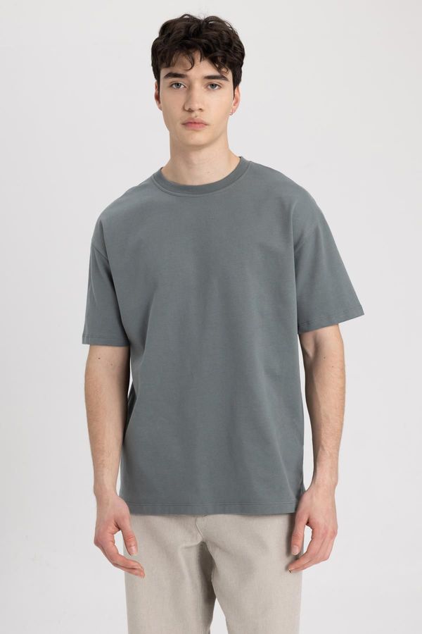 DEFACTO DEFACTO Boxy Fit Crew Neck Short Sleeve T-Shirt