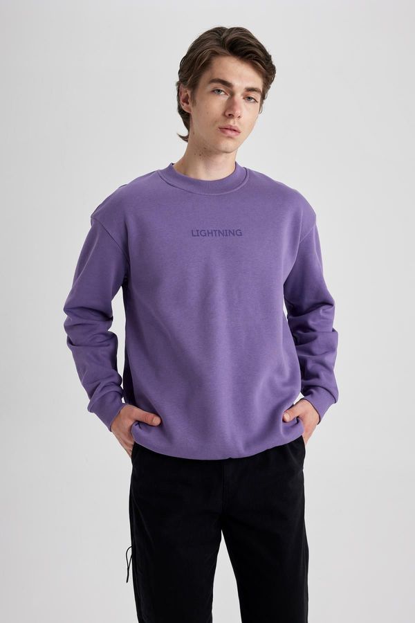 DEFACTO DEFACTO Boxy Fit Crew Neck Sweatshirt