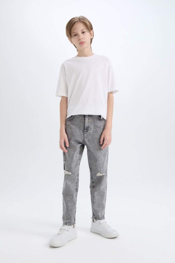 DEFACTO DEFACTO Boy Balloon Fit Ripped Detail Straight Leg Jean Trousers C5707a824wn