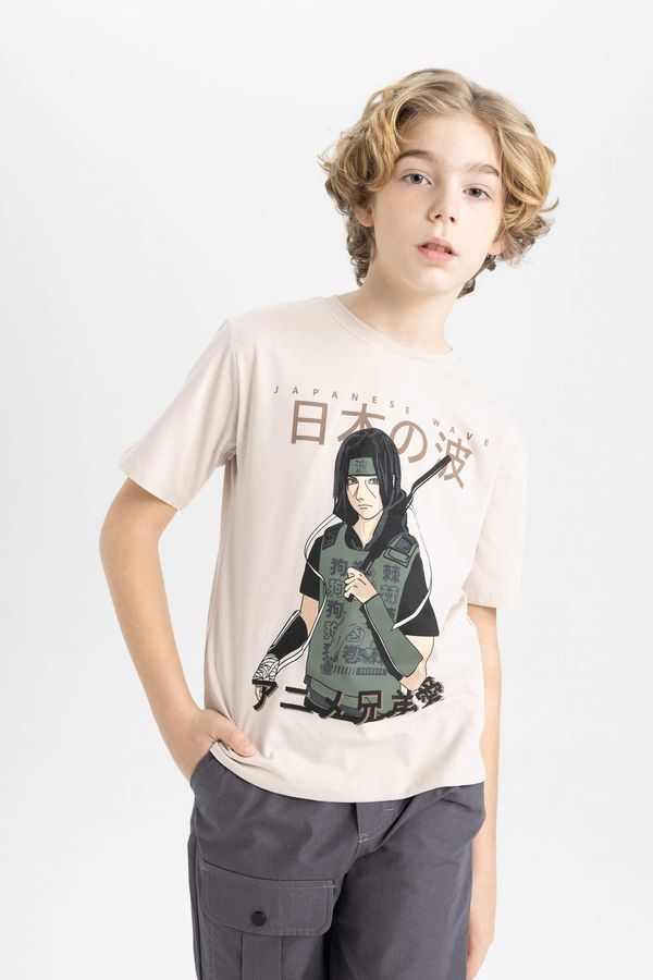 DEFACTO DEFACTO Boy Crew Neck Printed Short Sleeve T-Shirt