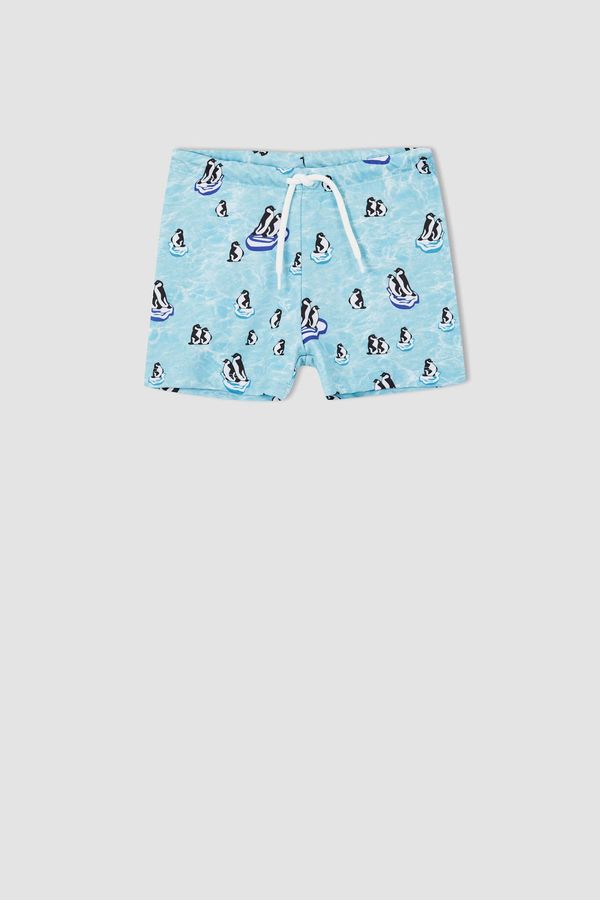 DEFACTO DEFACTO Boy Tie Waist Printed Swimming Shorts